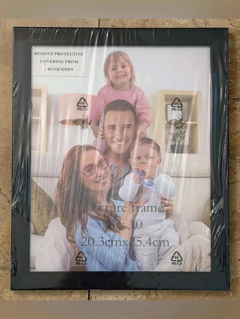 NWT~ Set of 7 Black Picture Frames.